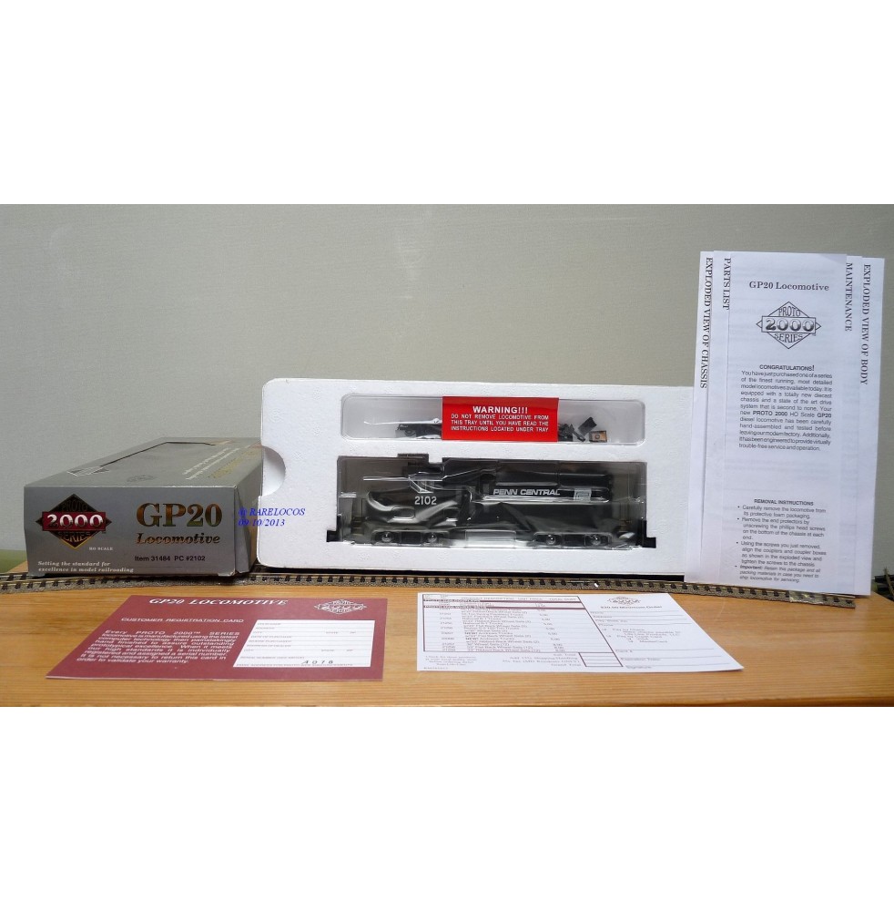 LIFE LIKE Proto 2000  31484,  loco diesel Bo Bo EMD type  GP 20  PENN ECNTRAL Neuf  BO