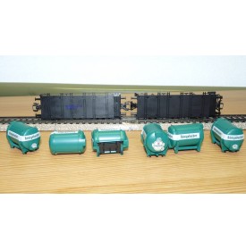 Märklin 48944 wagons plats type Bt 10 conteneurs à bière Königsbacher DB BO