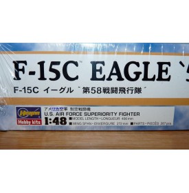 HASEGAWA  09492, MAC DONNELL DOUGLAS F- 15 C Eagle  USAF   Neuf BO 1/48