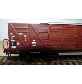 ROCO 4369A, wagon couvert à bogies type GGths Bromberg DB Neuf BO