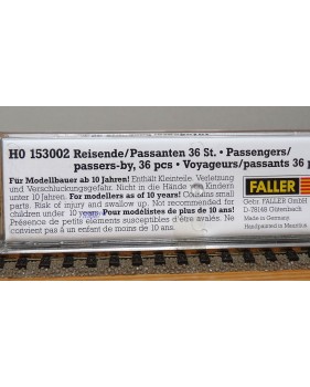 FALLER 153002, 36 personnages de voyageurs et passants Neuf  HO 1/87