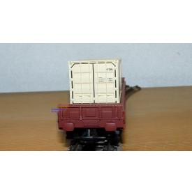 ELECTROTREN 5139K,  wagon plat type Remms chargé de 2 conteneurs CONFERN DB BO
