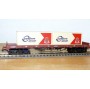 ELECTROTREN 5139K,  wagon plat type Remms chargé de 2 conteneurs CONFERN DB BO