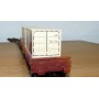 ELECTROTREN 5139K,  wagon plat type Remms chargé de 2 conteneurs CONFERN DB BO