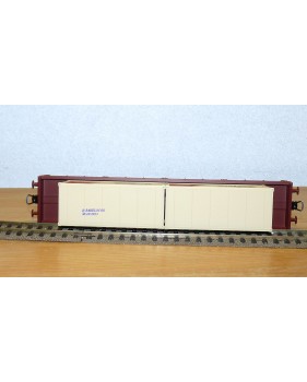 ELECTROTREN 5139K,  wagon plat type Remms chargé de 2 conteneurs CONFERN DB BO