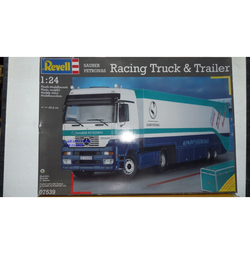 ITALERI 07539, MERCEDES Actros et semi remorque atelier SAUBER