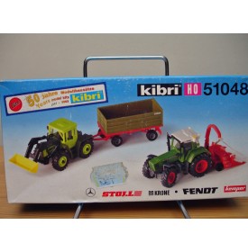 KIBRI 10908  Kit 3 remorques agricoles modernes ( Müller-Mitteltal, Meiller et Eckart ) Neuf  BO 1/87 HO