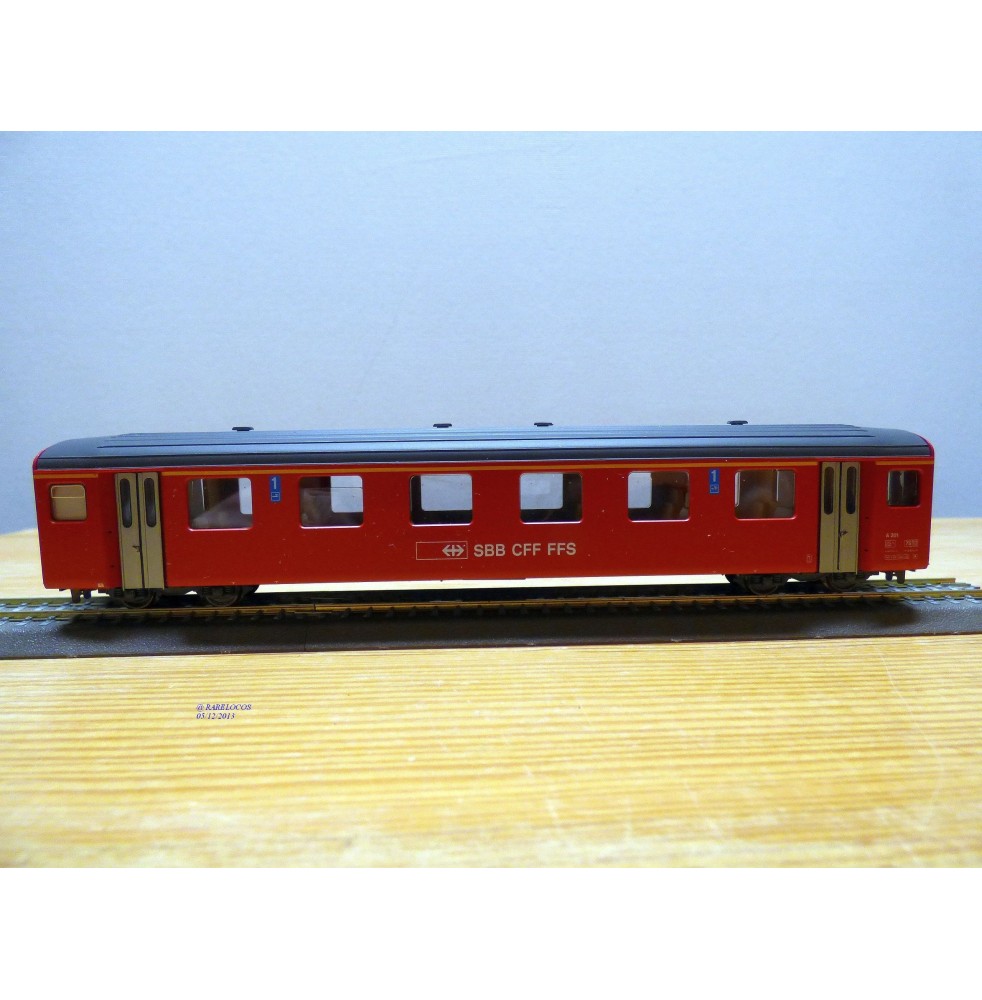 BEMO 3276 421, voiture unifiée 3 ème série 1  Kl.   N° 201  SBB CFF FFS  Brünig Bahn   BO