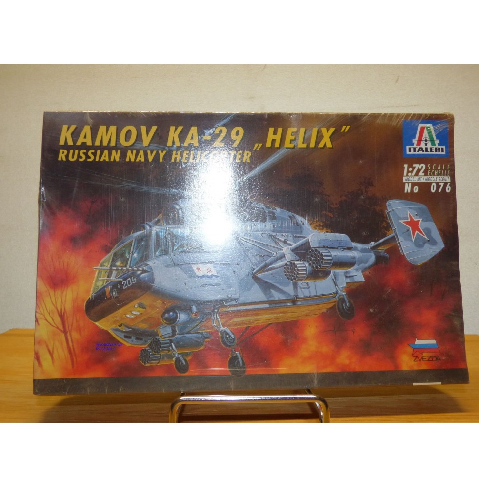 ITALERI 076, Hélicoptère KAMOV KA-29 Hélix Marine soviétique Neuf  BO 1/72