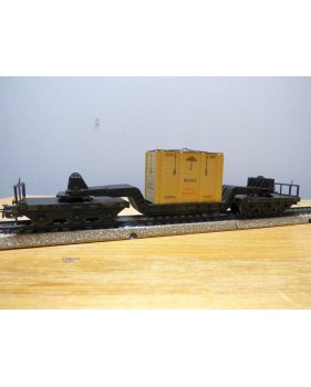 Märklin métal 4617 Wagon surbaissé EVS DB BO