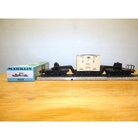 Märklin métal 4617 Wagon surbaissé EVS DB BO