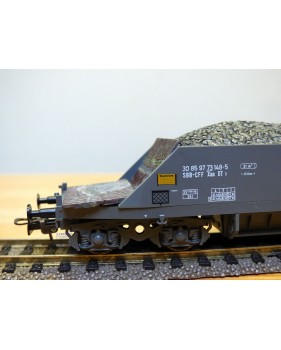 LILIPUT 223 50,  wagon trémie pour train de travaux ballast type Xas Bau I  SBB BO