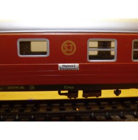 MÄRKLIN 4031, voiture grandes lignes mixte 2 Kl./ fourgon type BF-04 L SJ BO