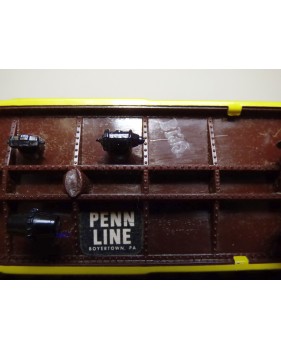 PENN LINE  420 (Fleischmann 1431) wagon couvert réfrigérant (reefer) WABASH American Refrigerator Transit Co. BO