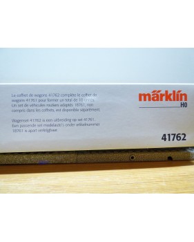 MÄRKLIN 41762, coffret de 4 wagons porte voiture Sylt  DB AG BO