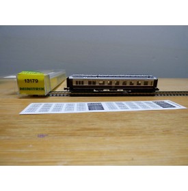MINITRIX 13179, voiture restaurant ancienne CIWL   N°: 999 D  BO