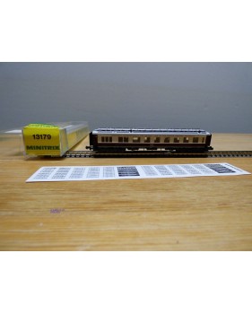 MINITRIX 13179, voiture restaurant ancienne CIWL   N°: 999 D  BO