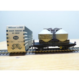 HORNBY acHO 703, wagon silo  transport de ciment   SNCF  BO