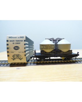 HORNBY acHO 703, wagon silo  transport de ciment   SNCF  BO