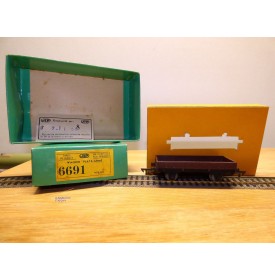 JEP métal  6691, wagon plat à essieux   Neuf   SNCF   BO