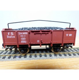 RIVAROSSI  32003,  wagon tombereau avec chargement de charbon  type Ltm  FS  BO