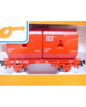 ROCO 47705, wagon plat type OKMM 58 chargé de conteneurs spéciaux  DB AG BO