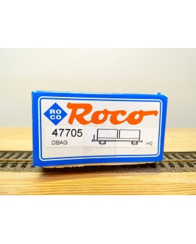 ROCO 47705, wagon plat type OKMM 58 chargé de conteneurs spéciaux  DB AG BO