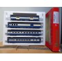 RIVAROSSI "véro" 6910 set A, coffret 4 voitures heavyweight  Blue Comet CNJ Neuf   BO