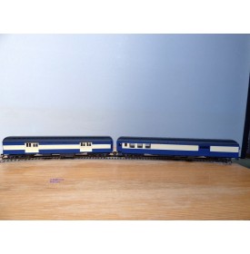 RIVAROSSI "véro" 6910 set A, coffret 4 voitures heavyweight  Blue Comet CNJ Neuf   BO