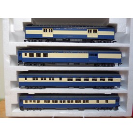RIVAROSSI "véro" 6910 set A, coffret 4 voitures heavyweight  Blue Comet CNJ Neuf   BO