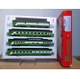 RIVAROSSI "véro" 6948 set A, coffret 4 voitures smooth side Burlington Northern  Neuf BO