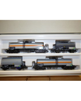 ROCO 44041 , set 4 wagons citernes BAYER  DB  Neuf BO