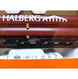 ROCO 47218,  wagon plat à ranchers type Sgjs 716  chargé de tubes HES HALBERG  DB  Neuf  BO