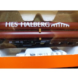 ROCO 47218,  wagon plat à ranchers type Sgjs 716  chargé de tubes HES HALBERG  DB  Neuf  BO