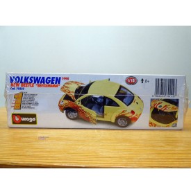 BURAGO 70222, Volkswagen New Beetle Beetlemania 1998   Neuf  BO  1/18 