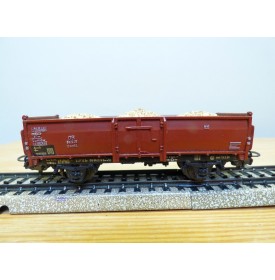 Märklin ancien  4603, 7 wagon tombereau chargé bois DB BO