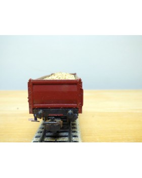 Märklin ancien  4603, 7 wagon tombereau chargé bois DB BO