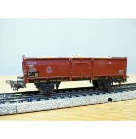Märklin ancien  4603, 7 wagon tombereau chargé bois DB BO