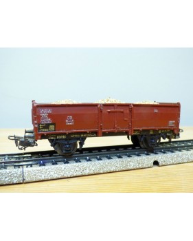 Märklin ancien  4603, 7 wagon tombereau chargé bois DB BO