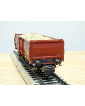 Märklin ancien  4603, 7 wagon tombereau chargé bois DB BO