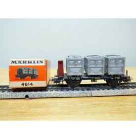 Märklin 48944 wagons plats type Bt 10 conteneurs à bière Königsbacher DB BO