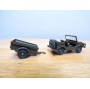 Solido 213,  Jeep Mercedes (Peugeot ) et remorque   Neuf   BO  