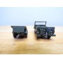 Solido 213,  Jeep Mercedes ( Peugeot DKW AUTO UNION  Munga ) et remorque   Neuf   BO  