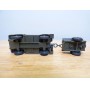 Solido 213,  Jeep Mercedes ( Peugeot DKW AUTO UNION  Munga ) et remorque   Neuf   BO  