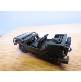 Solido 213,  Jeep Mercedes ( Peugeot DKW AUTO UNION  Munga ) et remorque   Neuf   BO  