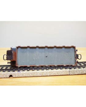 Märklin ancien 323  . 3,   wagon plat à ranchers à guérite   DB  BO