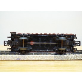 Märklin ancien 323  . 3,   wagon plat à ranchers à guérite   DB  BO
