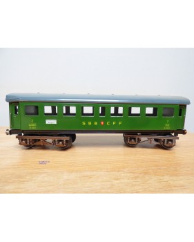 BUCO 8626, voiture de 2 ème classe avec éclairage intérieur et feu de fin de convoi  SBB  BO