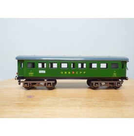 BUCO 8626, voiture de 2 ème classe avec éclairage intérieur et feu de fin de convoi  SBB  BO