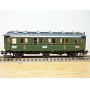 TRIX  52 3735,  voiture ancienne à 3 essieux  mixte de 1/ 2 Kl . K.B.Stb. Neuf   BO